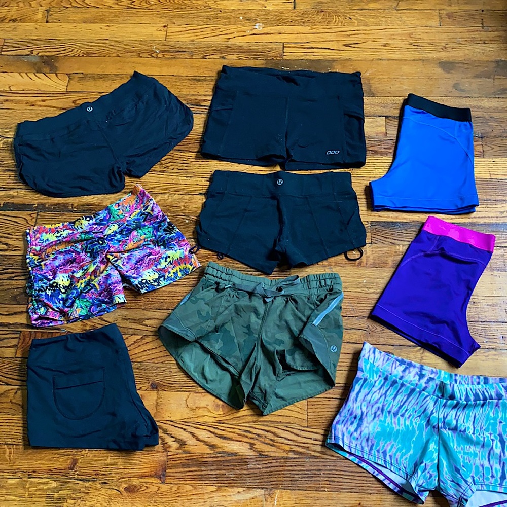 9 pairs of Gym Shorts (some Lulus)